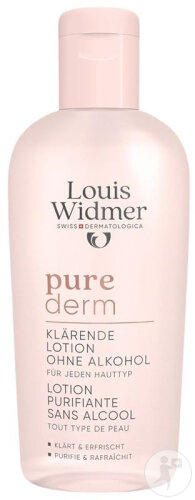 Louis Widmer Purederm Alkoholfreie Reinigungslotion Parfümfrei Flasche 200ml