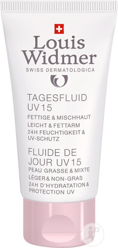 Louis Widmer Tagesfluid UV 15 Fettige Und Mischhaut Tube 50ml