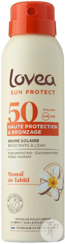 Lovea Sonnennebel SPF50 Hoher Schutz & Bräune Monoï De Tahiti 150ml
