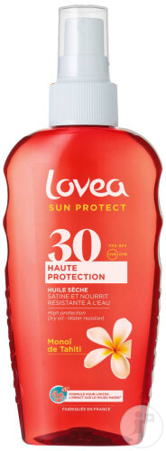 Lovea Trockenöl SPF30 Hoher Schutz Monoï De Tahiti 150ml