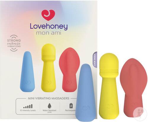 Lovehoney Mon Ami Trio Mini Vibrationsmassagegeräte 3 Stück