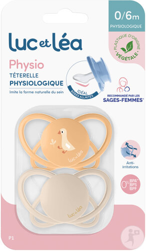Luc Et Léa Duo Physiologische Schnuller 0-6 Monate P1 2 Stück