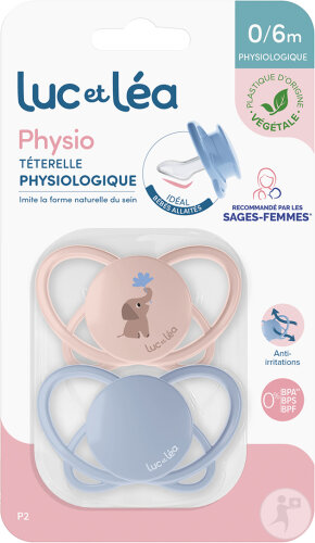 Luc Et Léa Duo Physiologische Schnuller 0-6 Monate P2 2 Stück