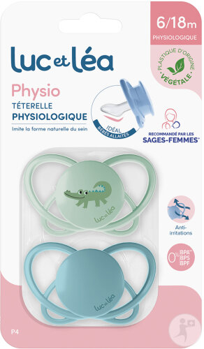 Luc Et Léa Duo Physiologische Schnuller 6-18 Monate P4 2 Stück