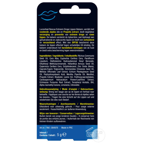 Lucovitaal Rescue Extrem Trockener Lippenbalsam 5g-2