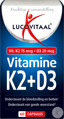 Lucovitaal Vitamine K2 + D3 60 Kapseln