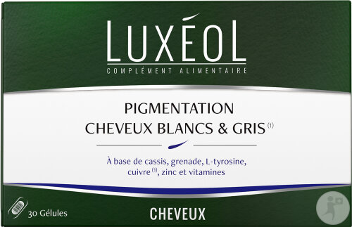 Luxéol Pigmentierung Weißes Und Graues Haar Nahrungsergänzungsmittel 30 Kapseln