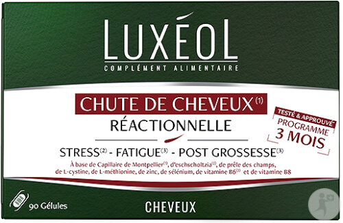Luxéol Reaktiver Haarausfall 3 Monate Programm Nahrungsergänzungsmittel 90 Kapseln