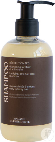 Madame La Présidente Résolution N°5 Anti-Haarausfall/Stärkendes Shampoo Lockiges/Krauses Haar 250ml