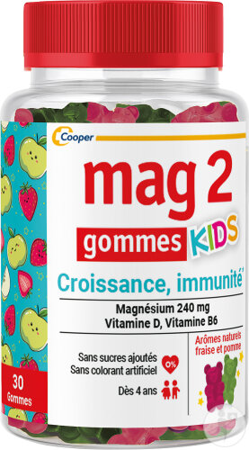 Mag 2 Gummis Kids Nahrungsergänzungsmittel Magnesium 30 Stück