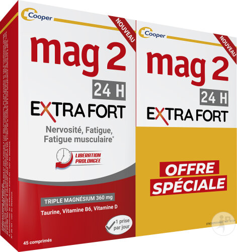 Mag2 24h Extra Fort Nervosität Müdigkeit Muskelermüdung 2x45 Tabletten
