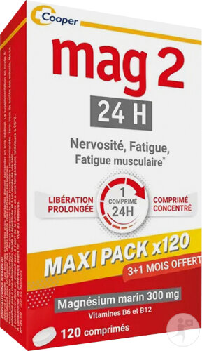 Mag2 24H Nervosität Müdigkeit Und Muskelermüdung 3x40 Tabletten