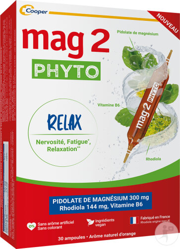 Mag2 Phyto Relax Rodiola Und Vitamin B6 Nervosität Müdigkeit Und Entspannung 30 Ampullen