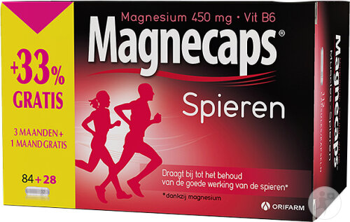 Magnecaps Muskeln Magnesium 450mg Und Vitamin B6 84+28 Kapseln Promo +33% Gratis