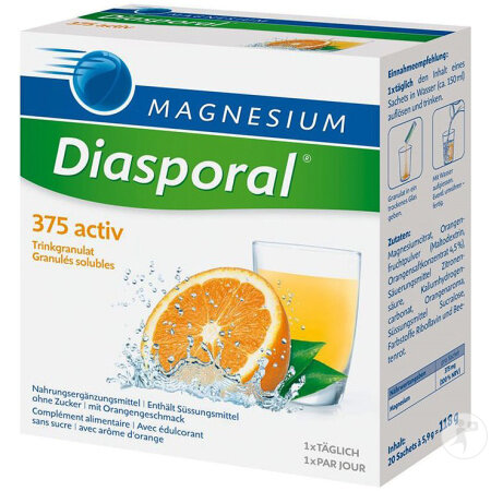 Magnesium Diasporal Activ Trinkgranulat 20 Stück