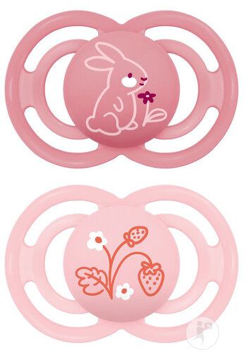 Mam Schnuller Perfect Silicone Pure +16 Monate Rosa 2 Stück