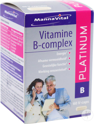 MannaVital Vitamin B-Complex Platinum 60 Kapseln