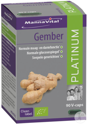 Mannavital Ingwer Platinum Nahrungsergänzungsmittel 90 Kapseln