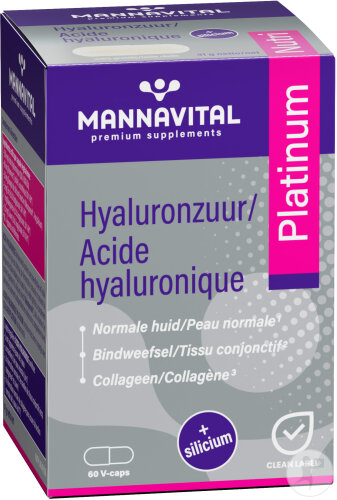 Mannavital Hyaluronsäure Platinum 60 Kapseln
