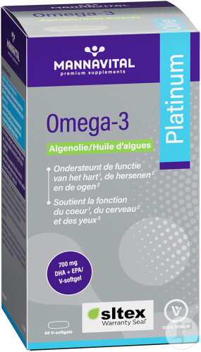 Mannavital Omega-3 Algenöl 60 Kapseln
