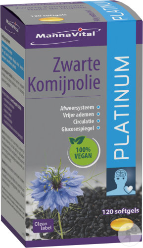 Mannavital Schwarzkümmelöl Platinum 120 Kapseln