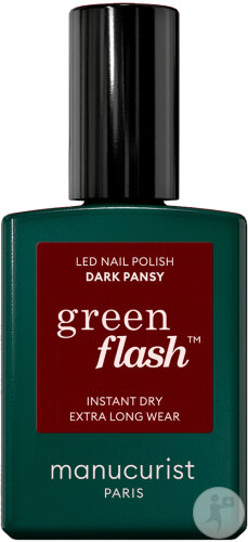 Manucurist Green Flash Nagellack Für LED Dark Pansy 15ml