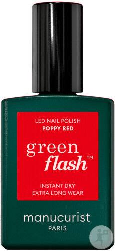 Manucurist Green Flash Nagellack Für LED Poppy Red 15ml