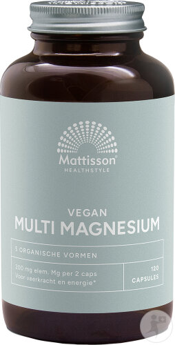 Mattisson Veganes Multi-Magnesium 200mg 120 Kapseln