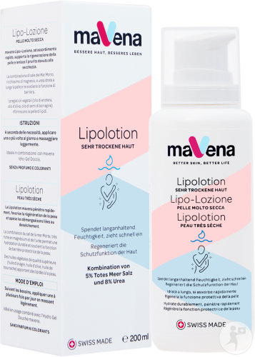 Mavena Lipolotion Sehr Trockene Haut Pumpflasche 200ml