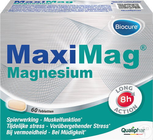 Maximag Magnesium Muskel­funktion Vorübergehender Stress Und Müdigkeit 60 Tabletten