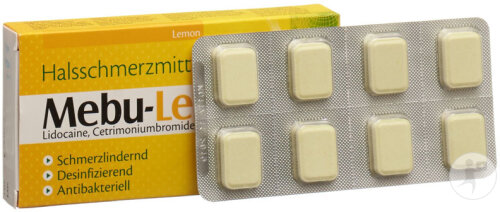 Mebu-Zitrone Lutschtabletten 24 Stück