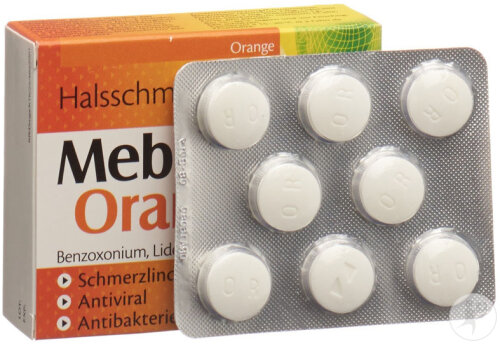 Mebuca-Orange Lutschtabletten 24 Stück