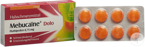 Mebucaïne Dolo Lutschtabletten Orange 8,75mg 16 Stück