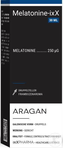 ixX Pharma Melatonin-ixX Schlaf & Schnelles Einschlafen Melatonin Himbeergeschmack 30ml