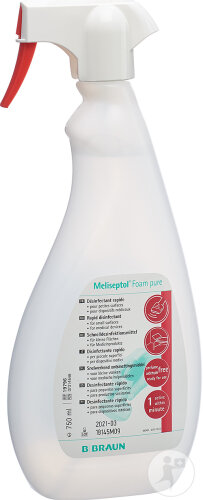 Meliseptol Foam Pure Desinfektionsschaum Für Empfindliche Oberflächen Sprühflasche 750ml