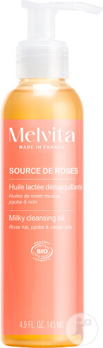 Melvita Source De Roses Abschminköl Bio Pumpflasche 145ml