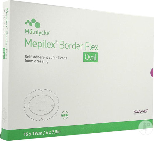 Mepilex Border Flex Oval 15x19cm 5 Stück (583400)
