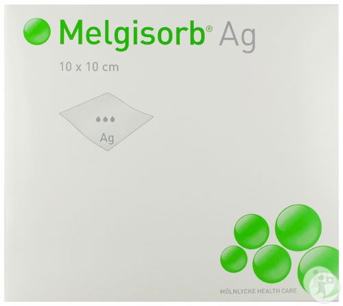 Mepilex Melgisorb Ag Antimikrobieller Alginatverband Steril 10x10cm Stück 10