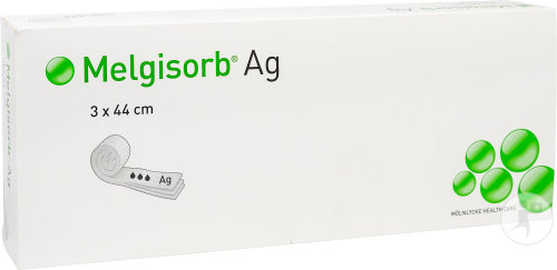 Mepilex Melgisorb Ag Antimikrobieller Alginatverband Steril 3x44cm Stück 10 