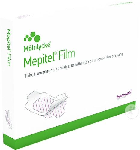 Mepitel Film Hautschonender Folienverband 10x12cm 10 Stück (296200)