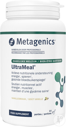 Metagenics UltraMeal Ernährungs-Pulver Mit Vanillegeschmack Kunstoffdose 630g