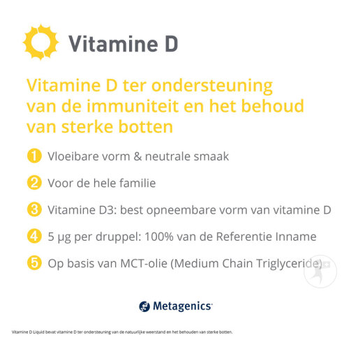 Metagenics Vitamin D 200 IU Flüssig Flakon 90ml-2