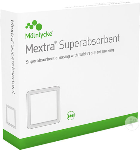 Mextra Superabsorbent Verband 20x30cm 10 Stück (610750) Neue Formel