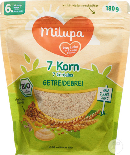 Milupa Bio 7 Korn Getreidebrei Ab 6 Monate 180g