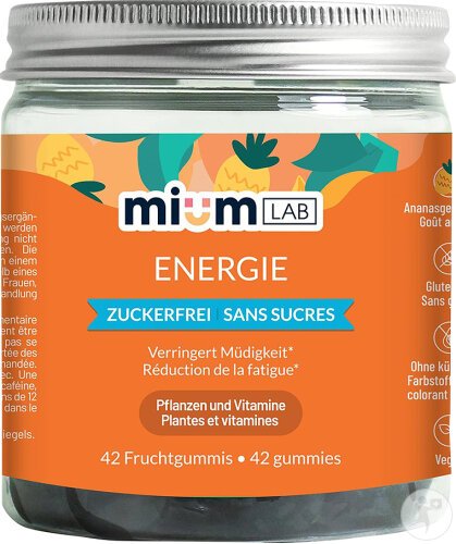 MiumLab Energie Zuckerfrei 42 Fruchtgummis