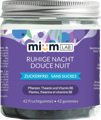MiumLab Ruhige Nacht Zuckerfrei 42 Fruchtgummis