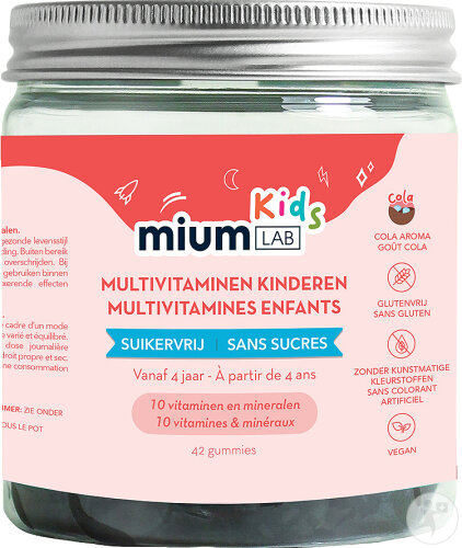 MiumLab Kids Gummis Zuckerfrei 42 Stück