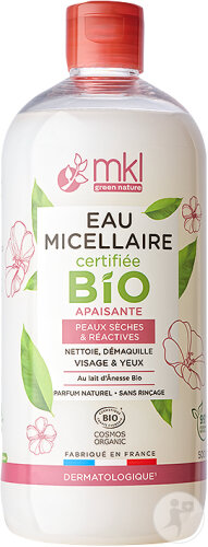MKL Green Nature Beruhigendes Mizellenwasser Trockene Und Reaktive Haut Bio Flakon 500ml