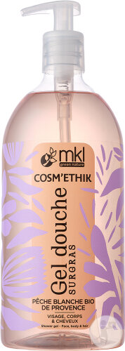 MKL Green Nature Cosm'Ethik Rückfettendes Duschgel Bio Weißer Pfirsich 1l