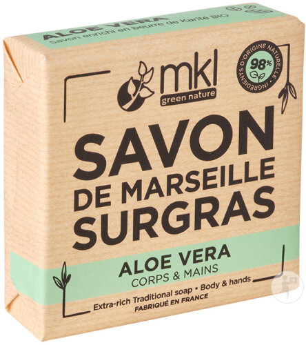 MKL Green Nature Marseille Feste Fetthaltige Seife Aloe Vera 100g